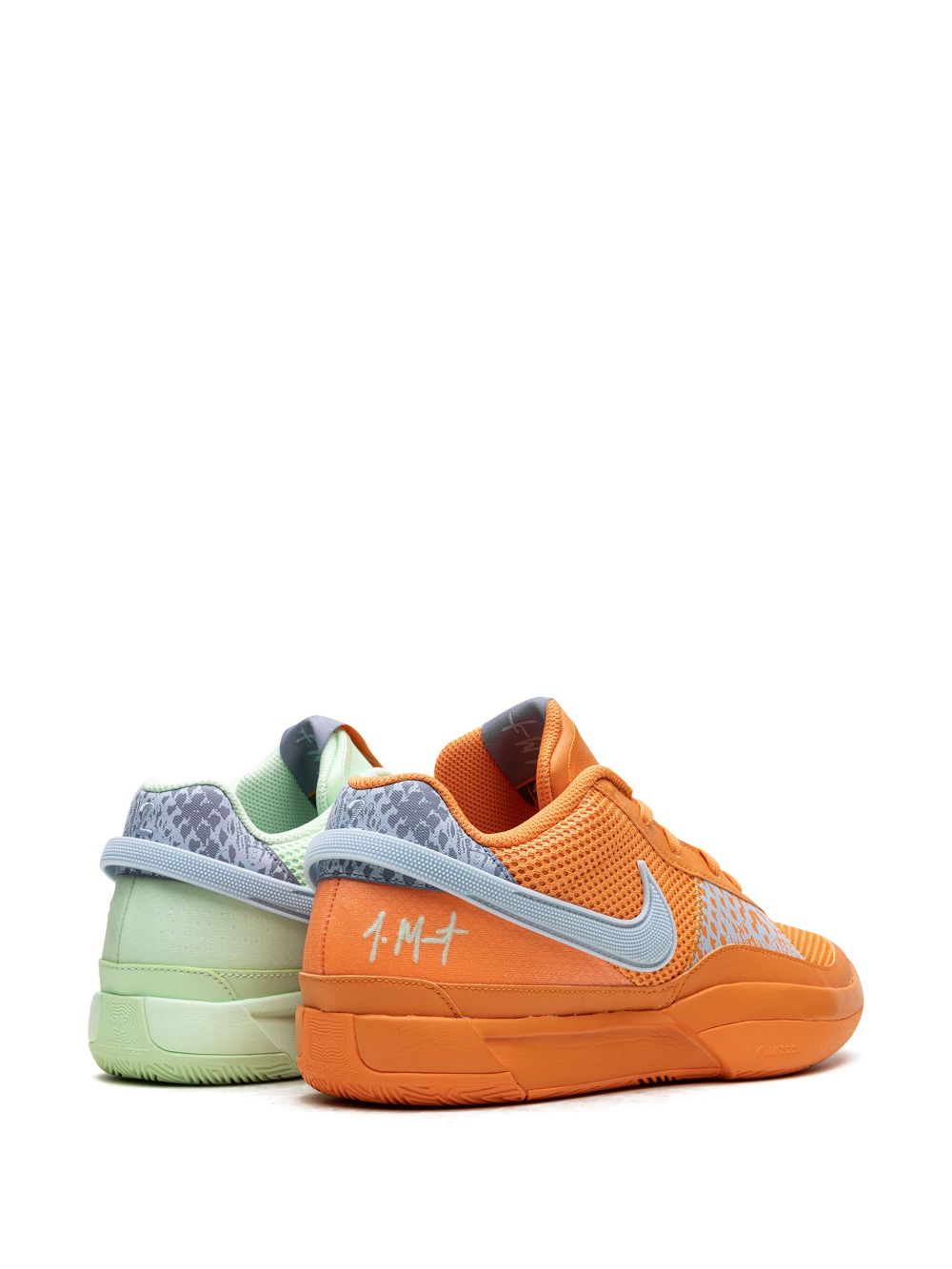 Shop Nike Ja 1 "bright Mandarin/vapor Green" Sneakers In Orange