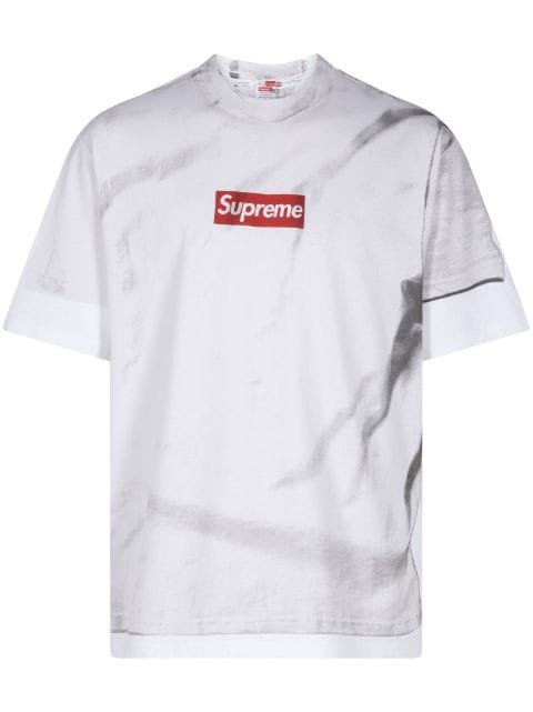 Supreme 슈프림 X MM6 메종 마르지엘라 박스 로고 티셔츠