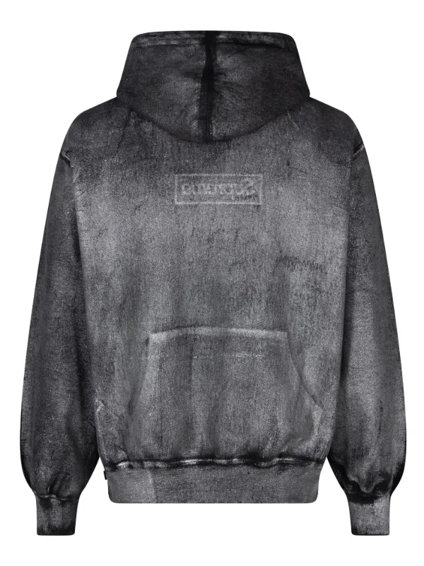 Supreme - x MM6 Maison Margiela Foil Box Logo Hoodie - unisex - Cotton - XL - Black