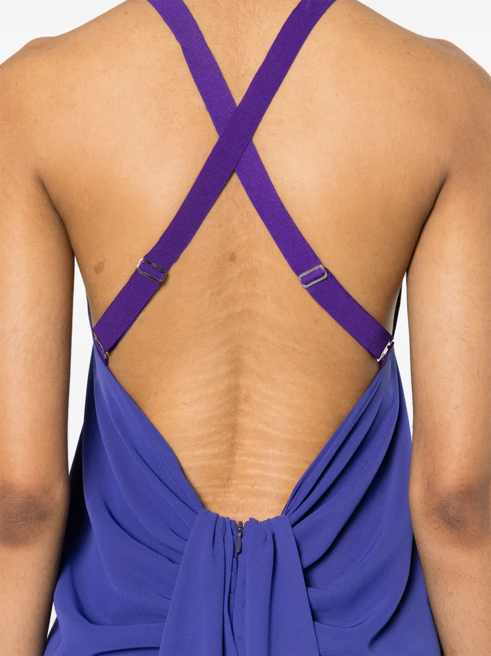 BLANCA VITA ACMEA DRAPED-DETAIL DRESS