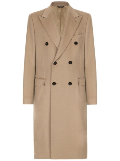 Dolce & Gabbana double-breasted cashmere coat Men