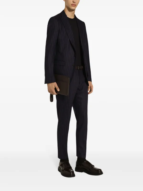 売れ筋・人気アイテム 商品 & Dolce Gabbana ブラック | シングルジャケット ストライプ パンツ