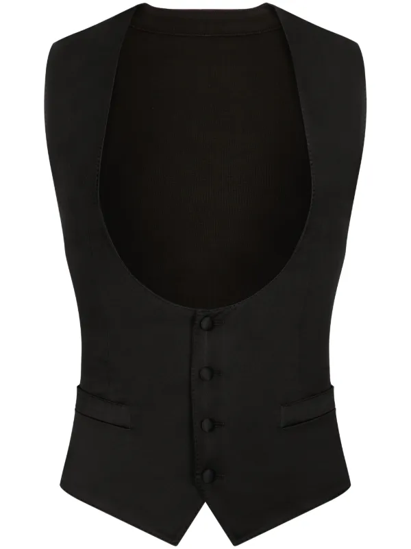 ☆送料関税込☆Dolce & Gabbana☆ノースリーブ コート Dolce & Gabbana ノースリーブ ジャケット | ブラック | FARFETCH JP