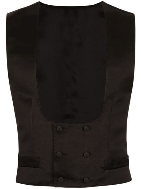 Dolce & Gabbana sleeveless silk jacket