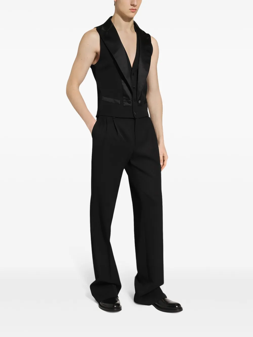Dolce & Gabbana Mouwloos jack Zwart
