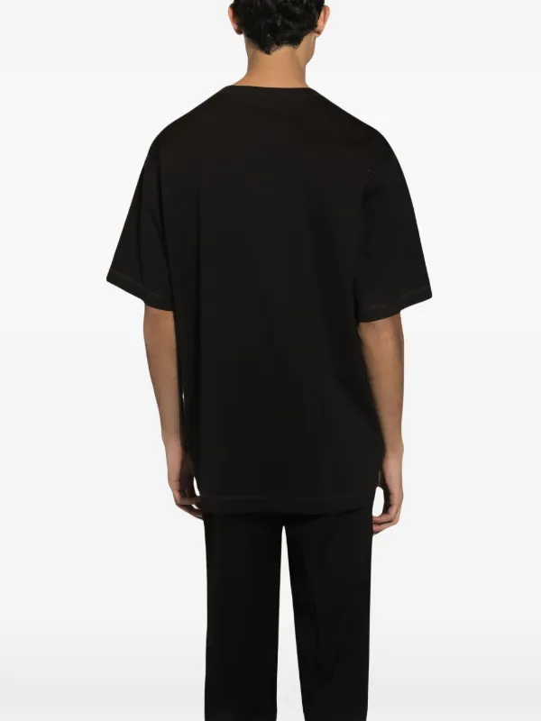 Dolce & Gabbana branded-tag Cotton T-shirt | Black | FARFETCH