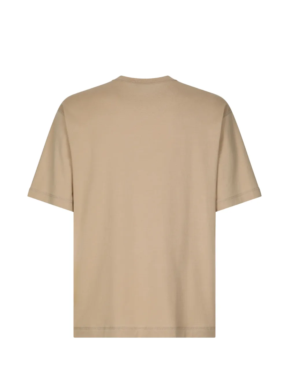 Dolce & Gabbana Katoenen T-shirt met borduurwerk Beige