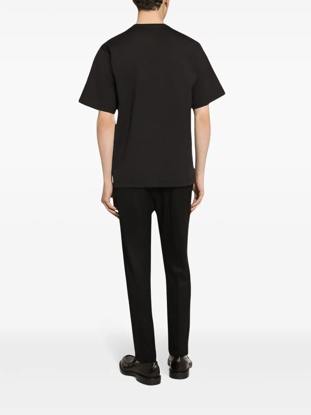 Dolce & Gabbana T-shirt met geborduurd logo Zwart