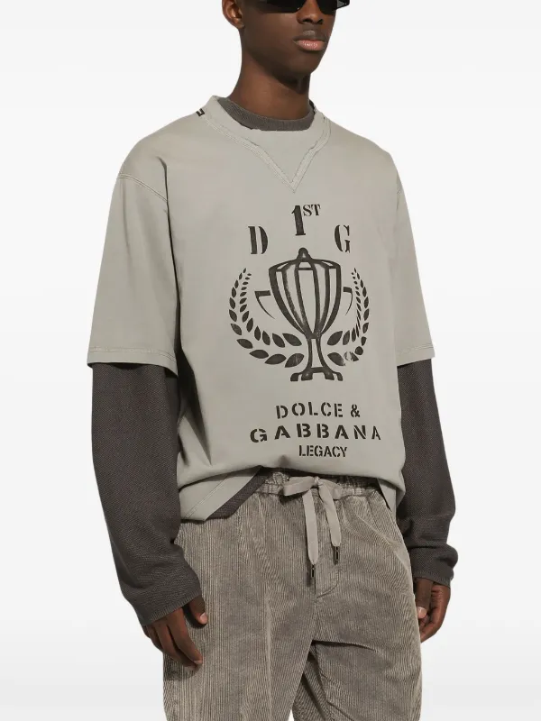 Dolce & Gabbana ロゴ Tシャツ | グレー | FARFETCH JP