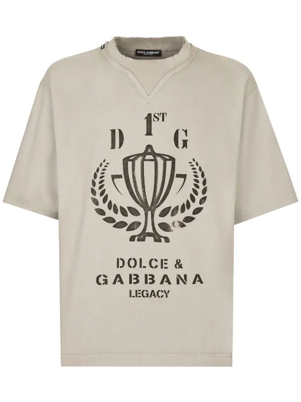 Dolce & Gabbana ロゴ tシャツ グレー Dolce & Gabbana ロゴ Tシャツ | グレー | FARFETCH JP
