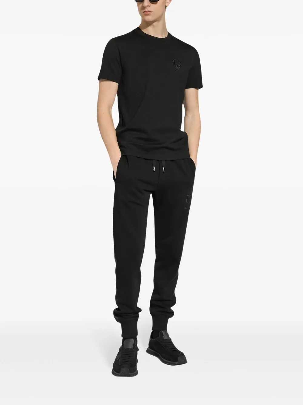 Dolce & Gabbana Katoenen T-shirt - Zwart