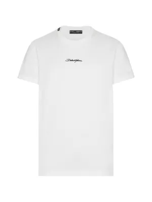 Dolce & Gabbana logo-tag Cotton T-shirt | White | FARFETCH