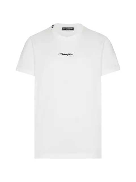 Dolce & Gabbana logo-patch cotton T-shirt