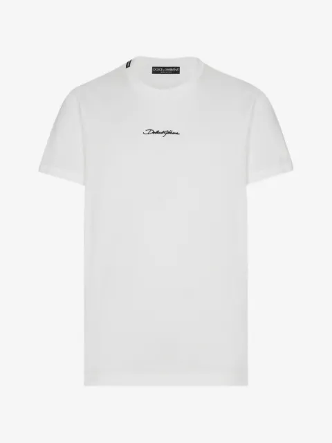 Dolce & Gabbana cotton T-shirt with embroidery patch