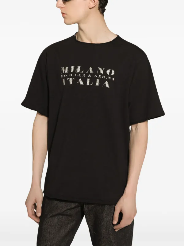 DOLCE&GABBANA★ブランドロゴTシャツ Dolce & Gabbana ドルチェ＆ガッバーナ DG ロゴプリント Tシャツ