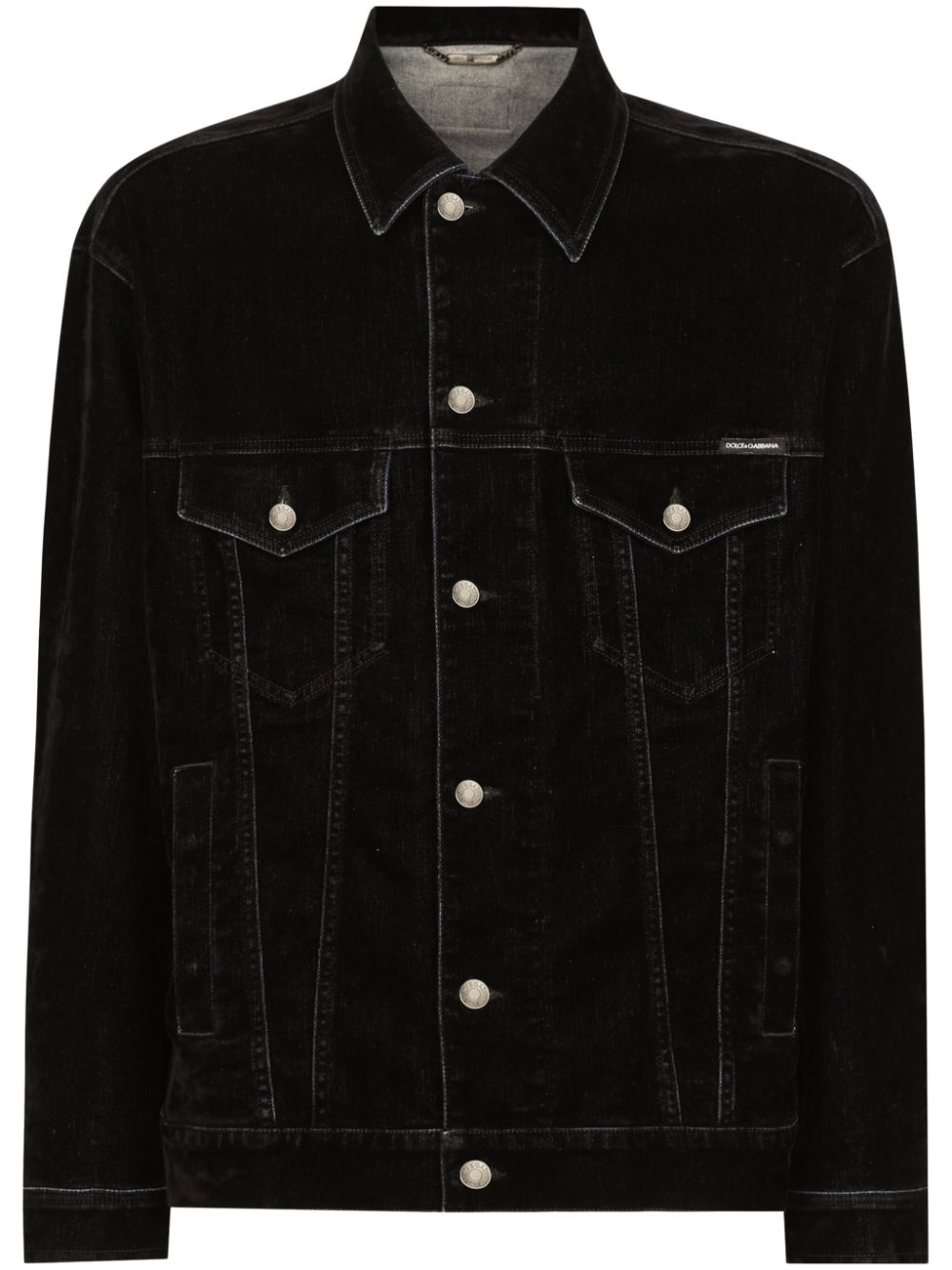 Dolce & Gabbana Denim shirtjack Zwart