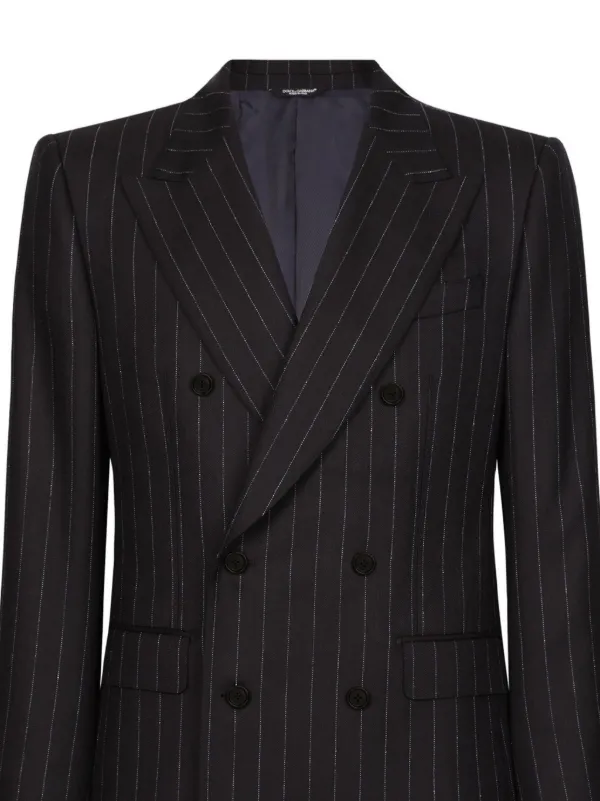 Dolce & Gabbana Sicilia-fit double-breasted Suit | Black | FARFETCH