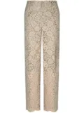 Dolce & Gabbana cordonetto-lace tapered pants - Neutrals