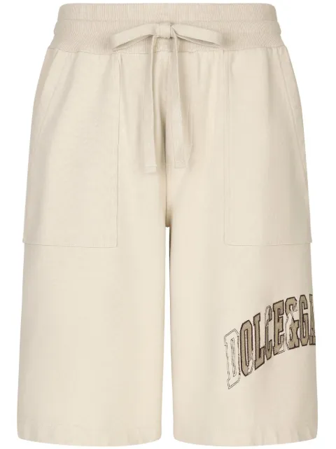 Dolce & Gabbana shorts deportivos con logo bordado
