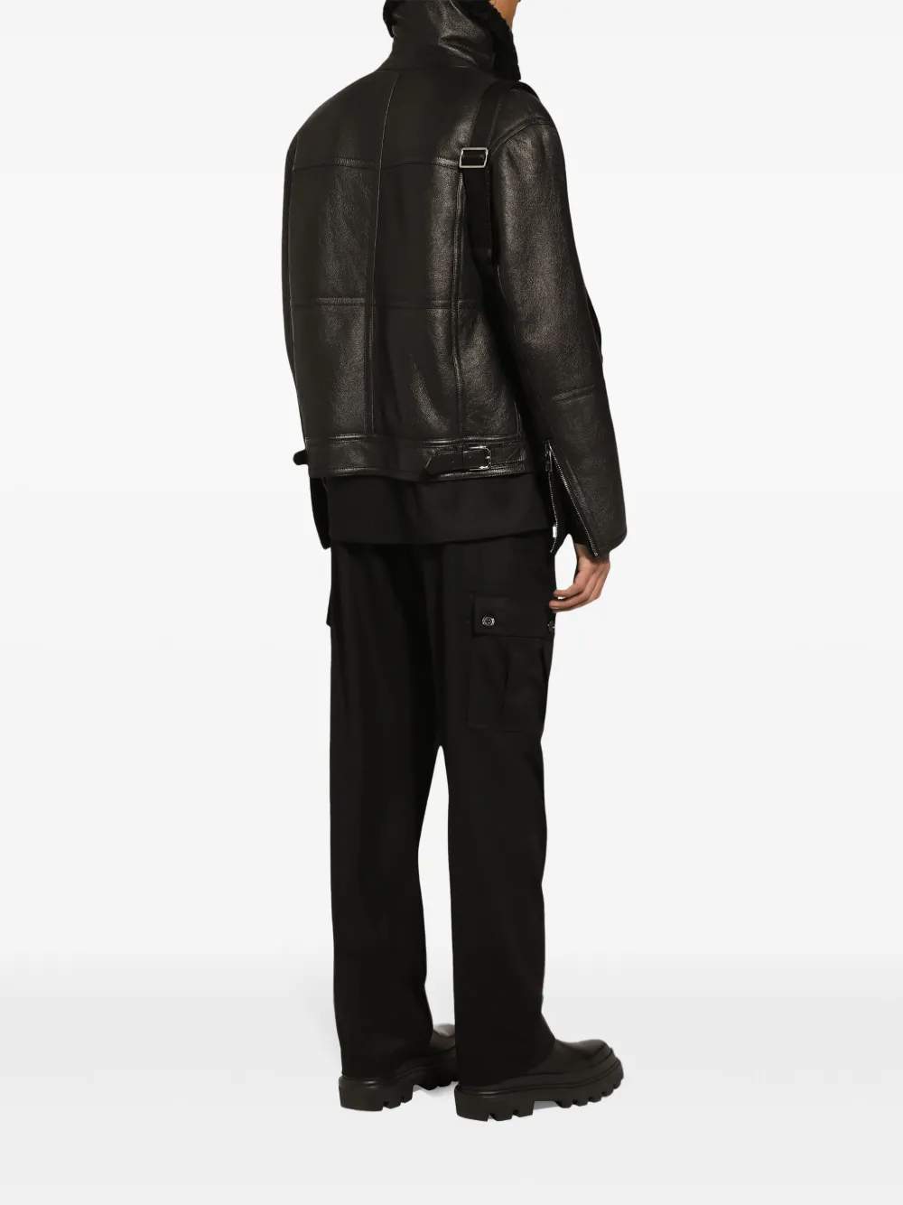 Dolce & Gabbana Cargo broek van scheerwol Zwart