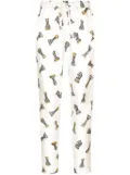 Dolce & Gabbana chess-print lounge trousers - White
