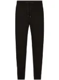 Dolce & Gabbana logo-patch drawstring-waist track pants - Black