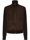 Dolce & Gabbana zip-up bomber jacket - Brown