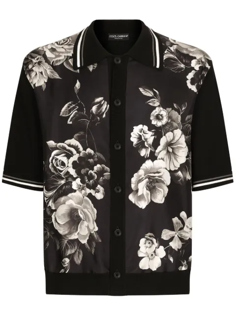 Dolce & Gabbana floral-print short-sleeve shirt