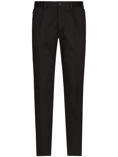 Dolce & Gabbana tapered cotton-blend trousers