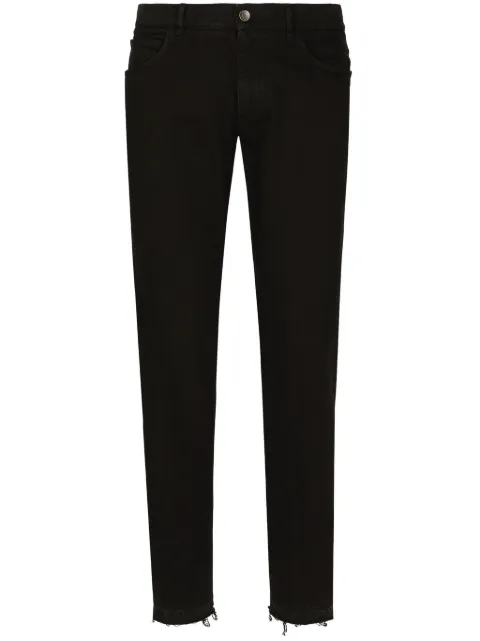Dolce & Gabbana jeans slim con efecto envejecido