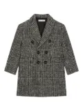 Dolce & Gabbana Kids checked coat - Black
