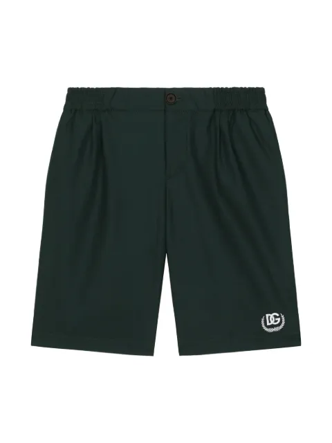Dolce & Gabbana Kids embroidered-logo cotton shorts
