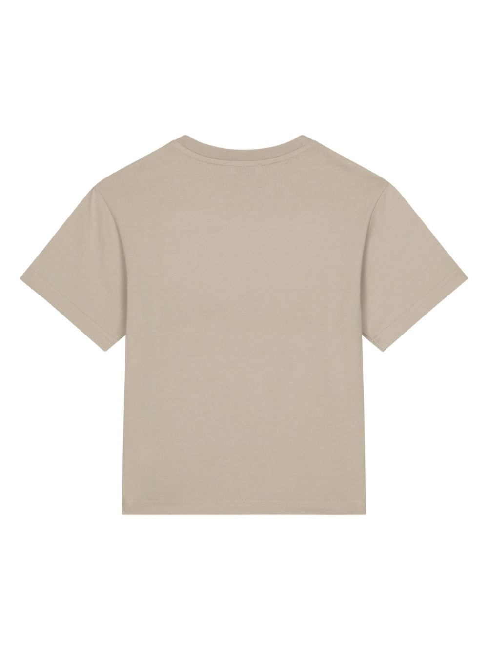 Shop Dolce & Gabbana Logo-appliqué Cotton T-shirt In Neutrals