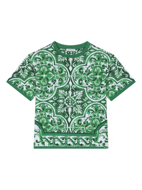 Dolce & Gabbana Kids Majolica print t-shirt 