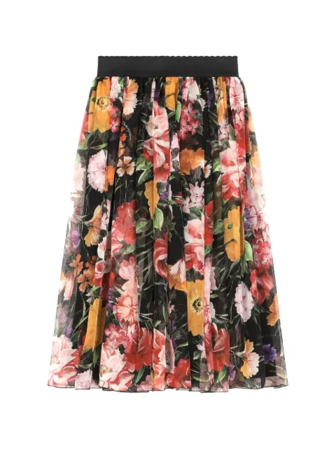 Dolce & Gabbana Kids falda con estampado floral