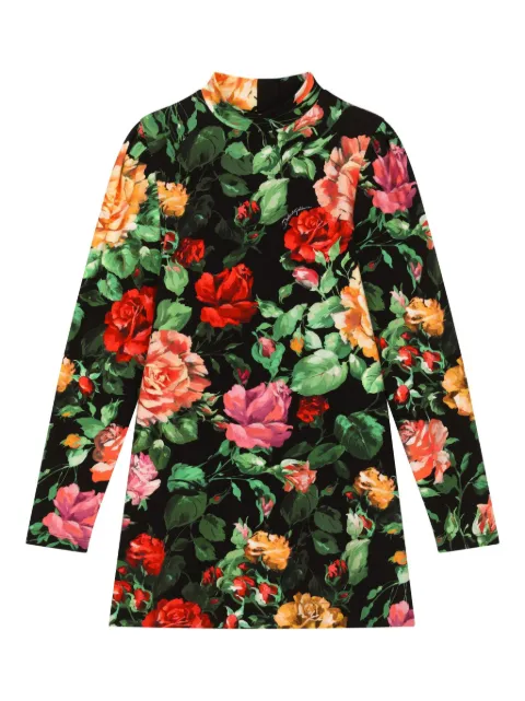 Dolce & Gabbana Kids floral interlock dress