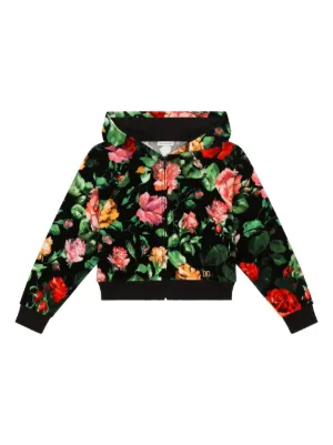 Dolce & Gabbana Kids Carretto-print zip-up Hoodie | Red | FARFETCH