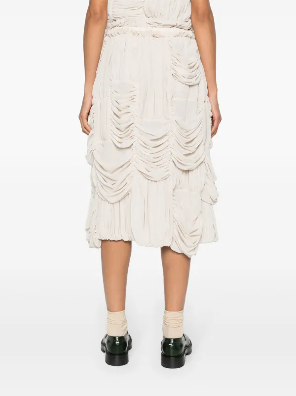COMME des GARCONS ノースリーブ シャーリングドレス ワンピース Comme Des Garçons Comme Des Garçons シャーリング ドレス