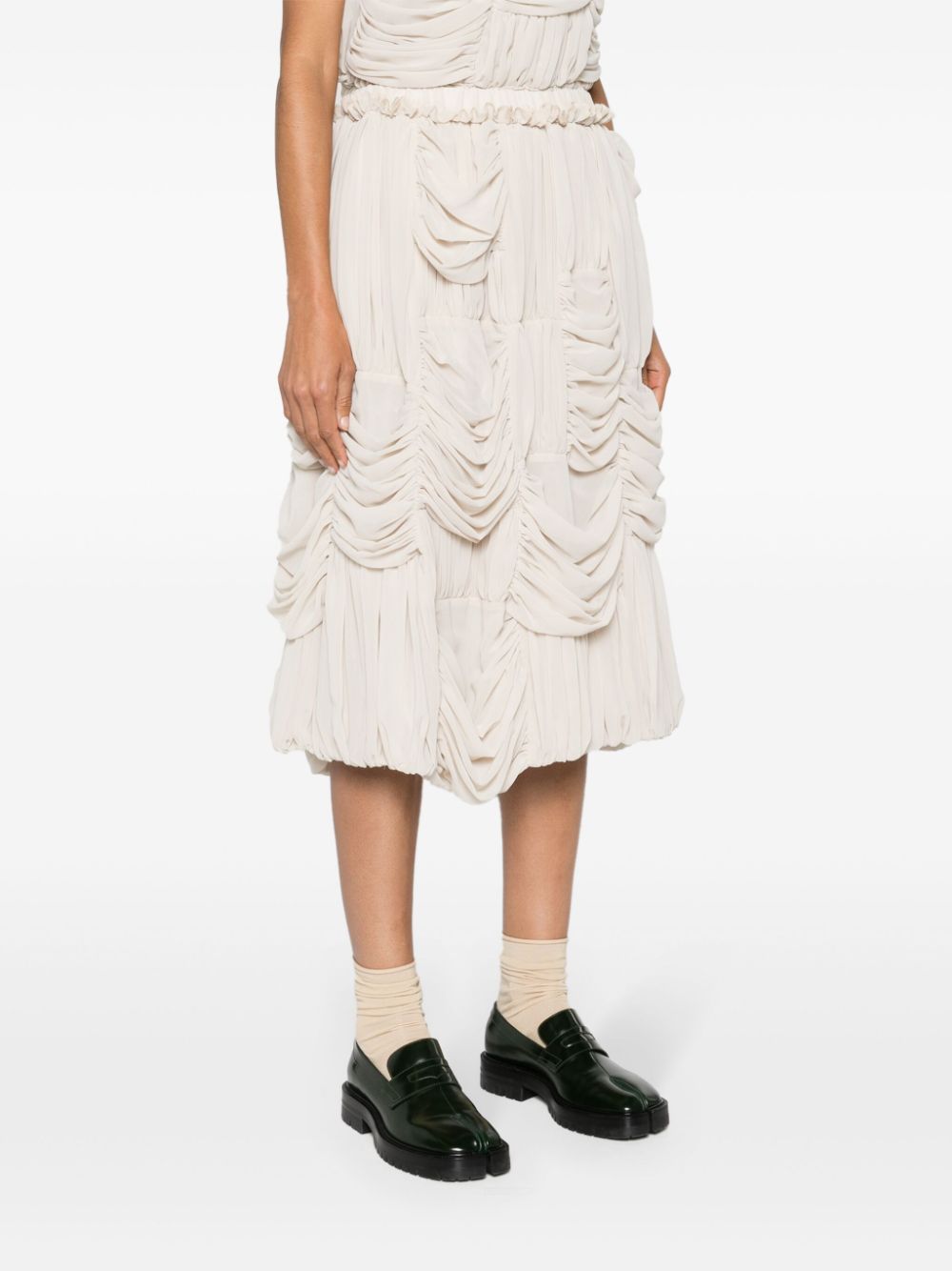 Comme Des Garcons Comme Des Garcons A-line ruched midi dress Women