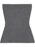 Apparis ribbed-knit bandeau top - Grey