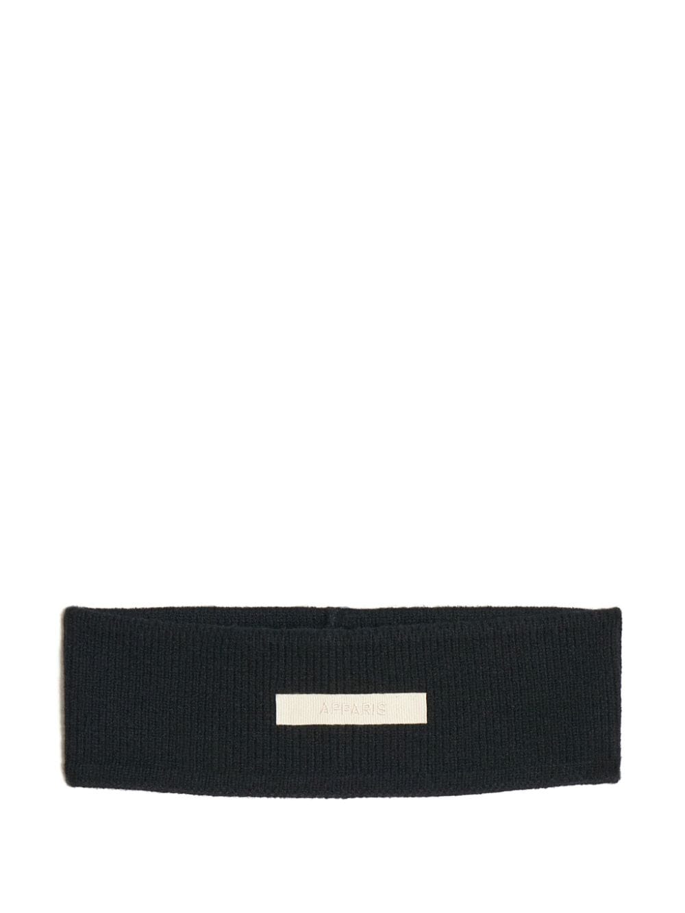 Apparis Asa Ribbed-knit Headband In 黑色