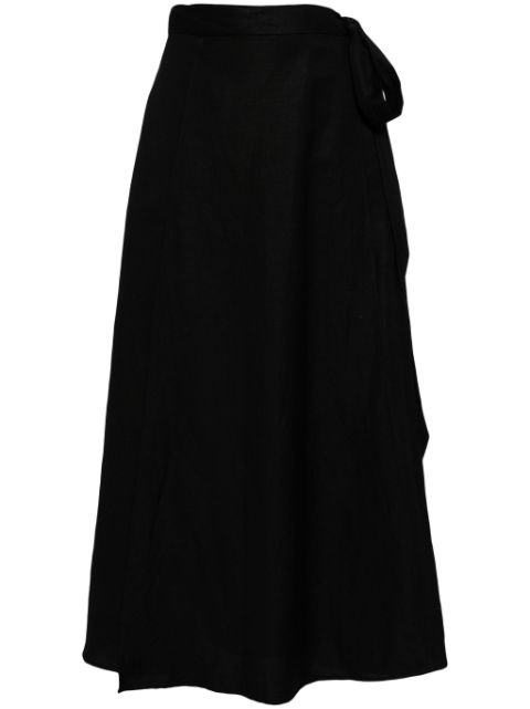VOZ falda larga con diseño cruzado