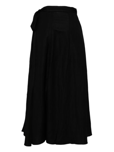 wrap around maxi skirt