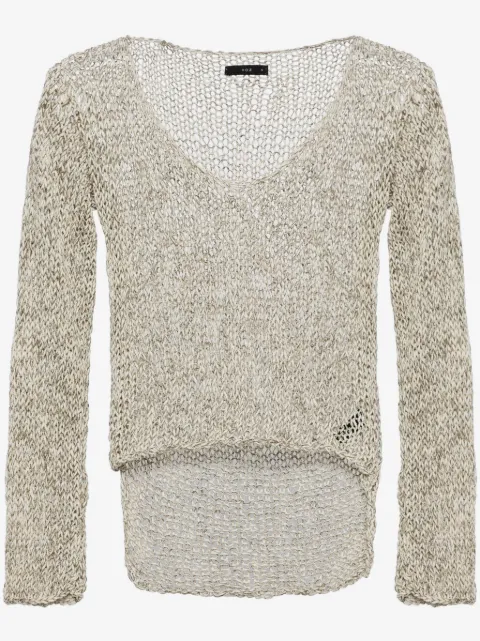 VOZ marl-knit high-low top