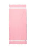 MC2 Saint Barth Kids logo-embroidered cotton beach towel - Pink