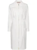 Blanca Vita zip-up long-sleeve dress - White