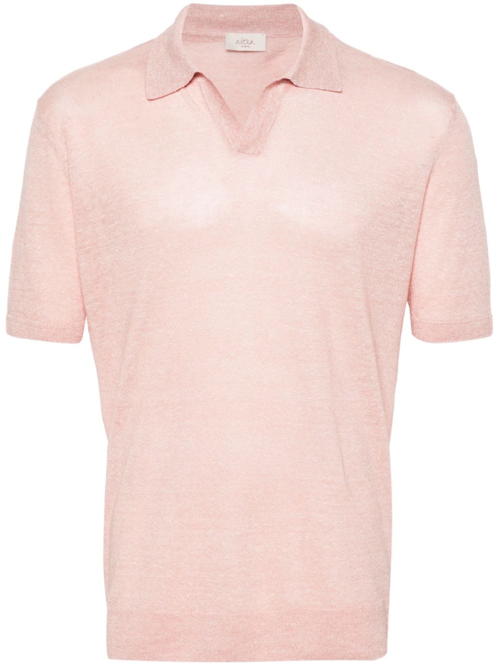 Altea Poloshirt met split in de hals Roze