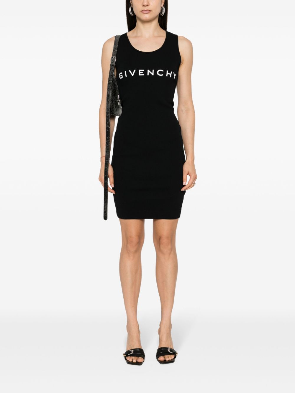 Givenchy Archetype tankjurk met logoprint Zwart