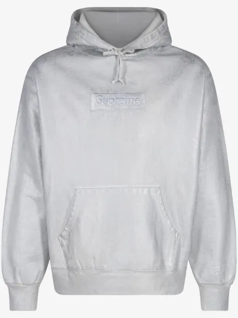 Supreme x MM6 Maison Margiela foil box logo hoodie