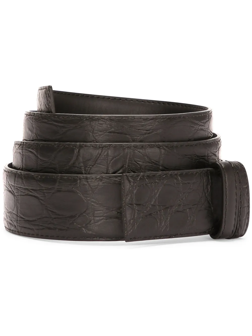 Dolce & Gabbana Leren riem Zwart